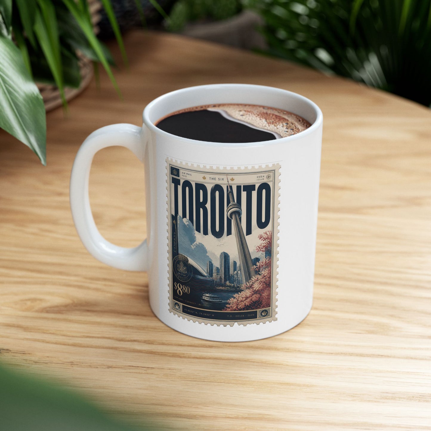 "Toronto" Vintage Travel Stamp Mug – 11 oz.