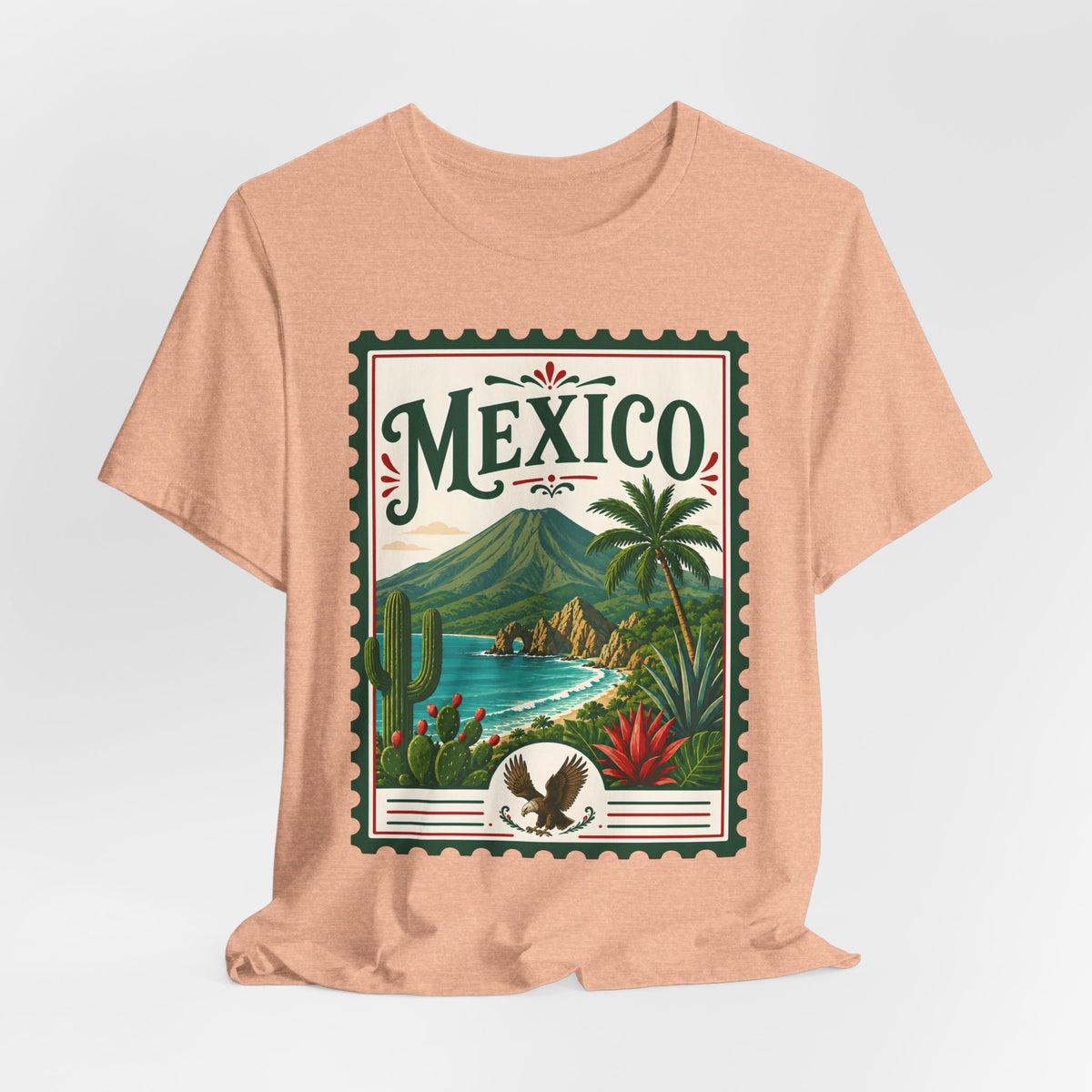 Mexico Vintage Postage Stamp Graphic Tee