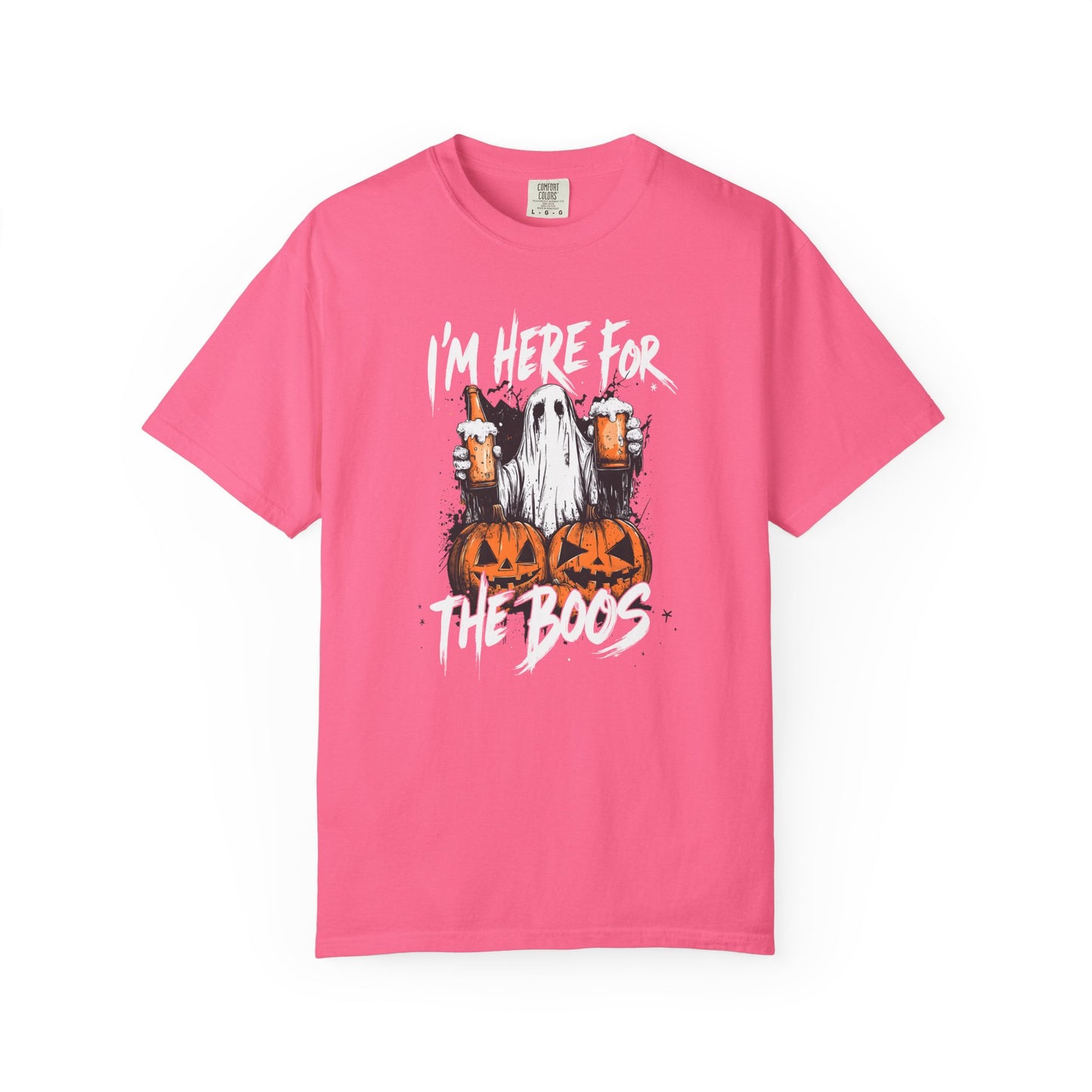 “I’m Here For The Boos” Graphic Tee - White font
