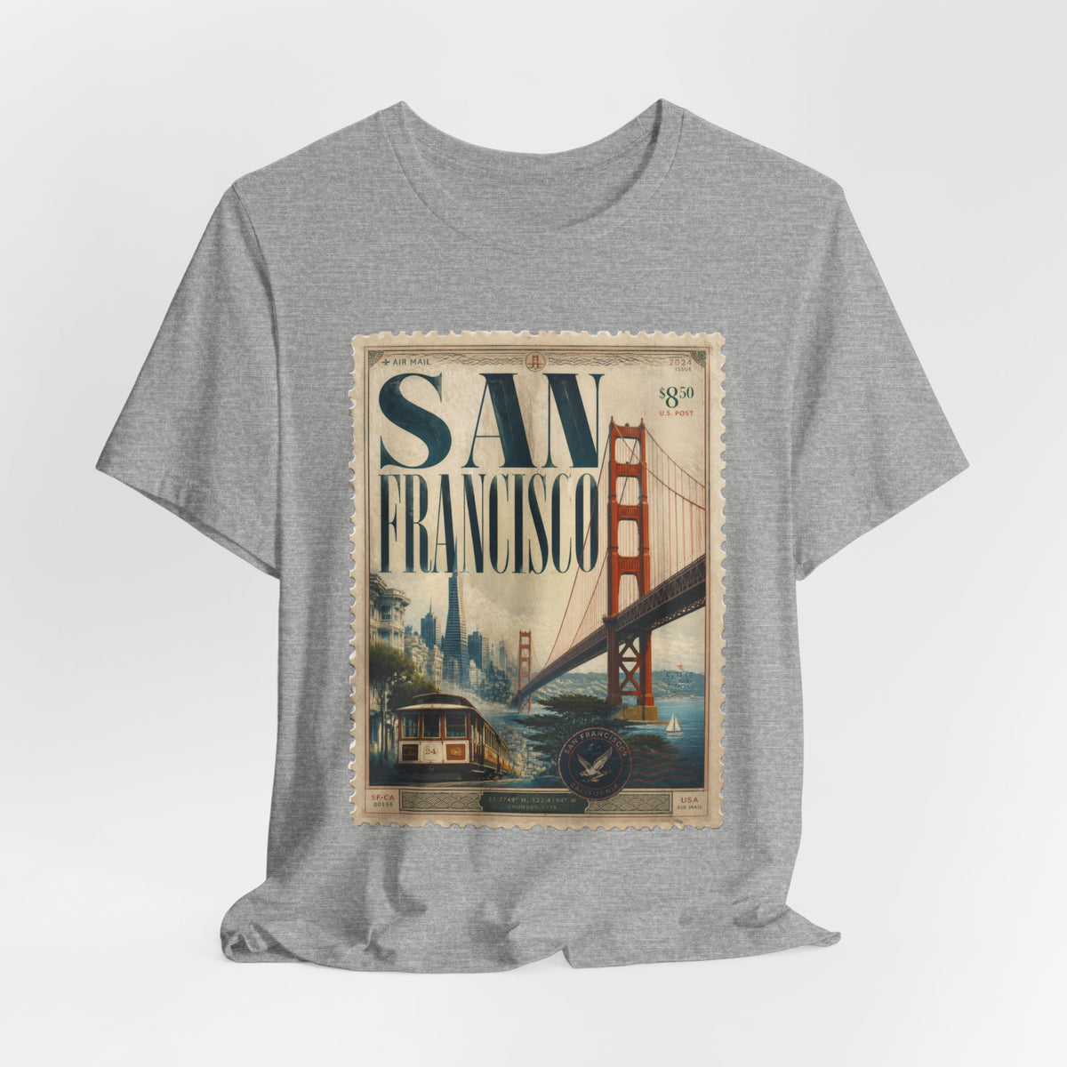 San Francisco Vintage Postage Stamp Graphic Tee