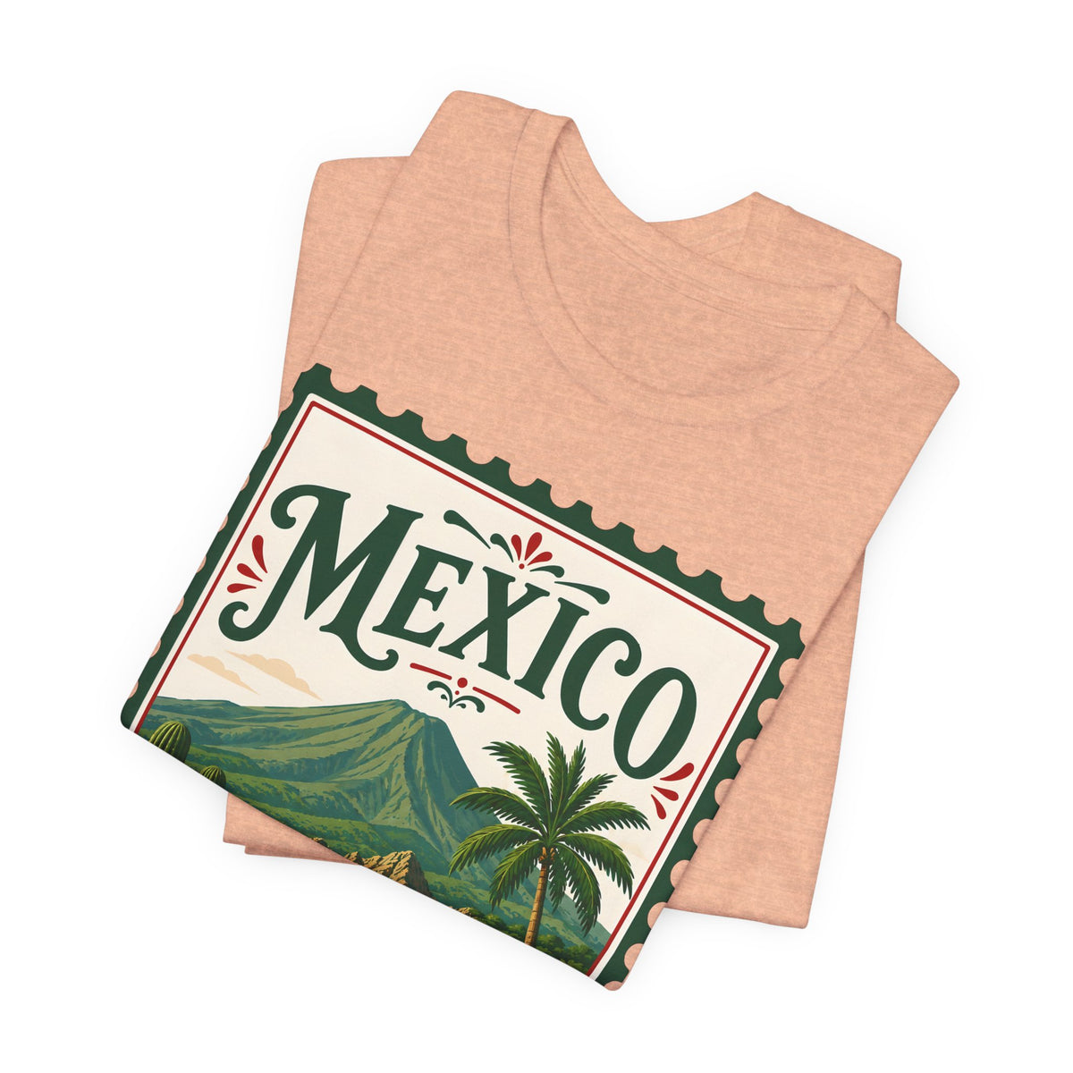Mexico Vintage Postage Stamp Graphic Tee