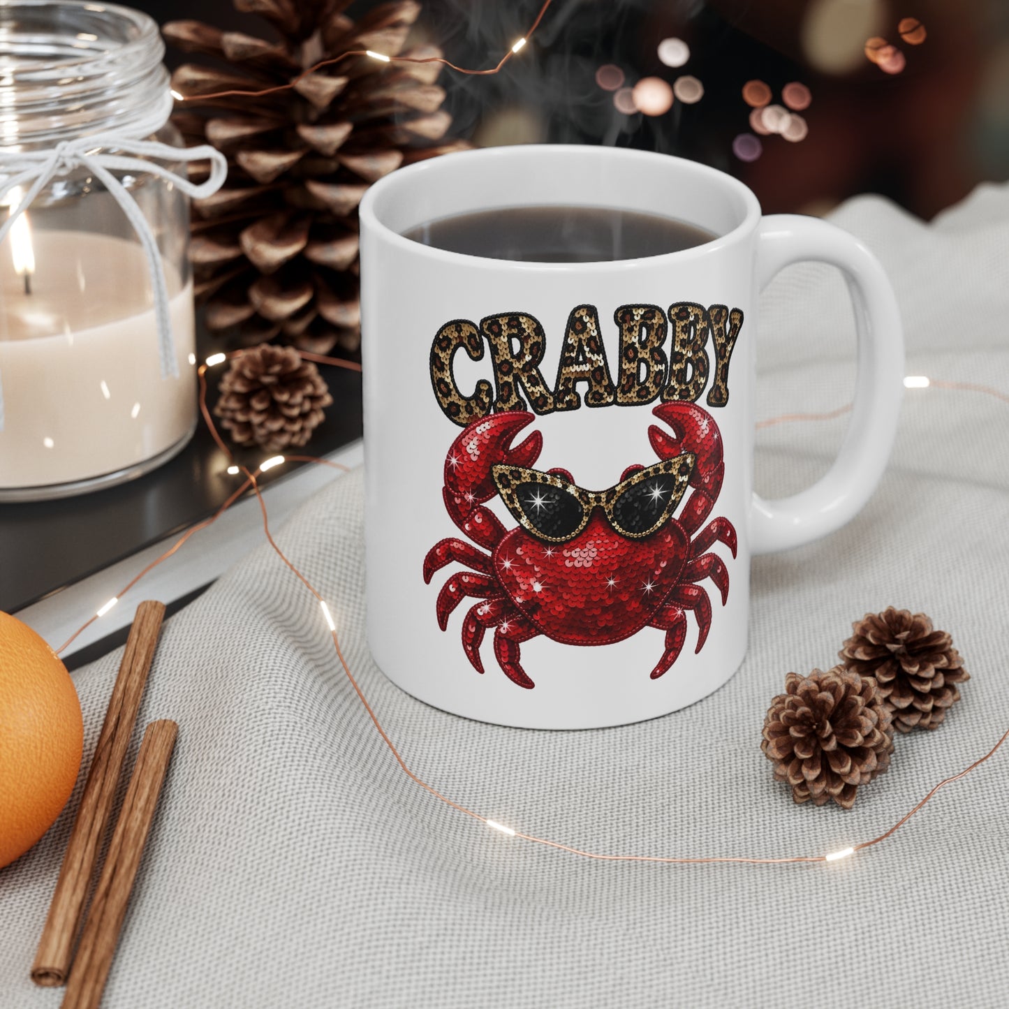 "Crabby' Glam Mug — 11 oz.
