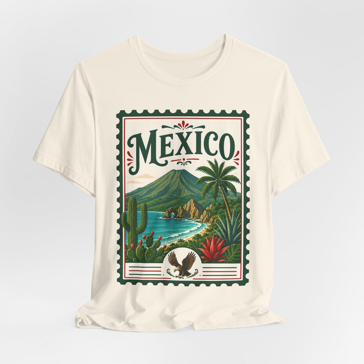 Mexico Vintage Postage Stamp Graphic Tee