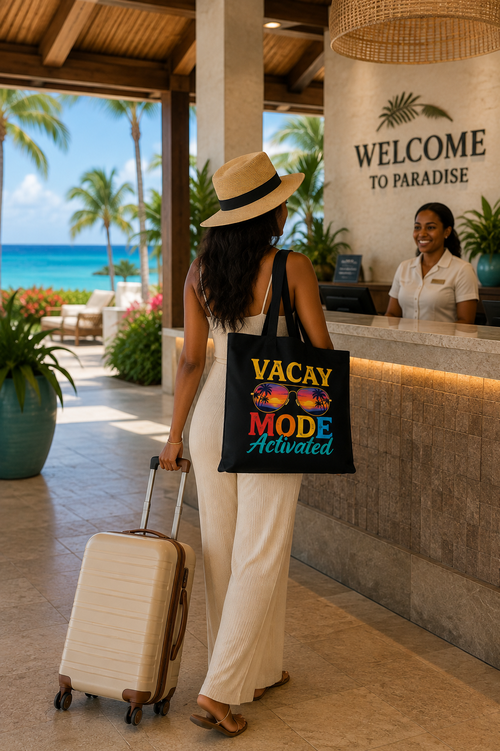"Vacay Mode Activated" Tote