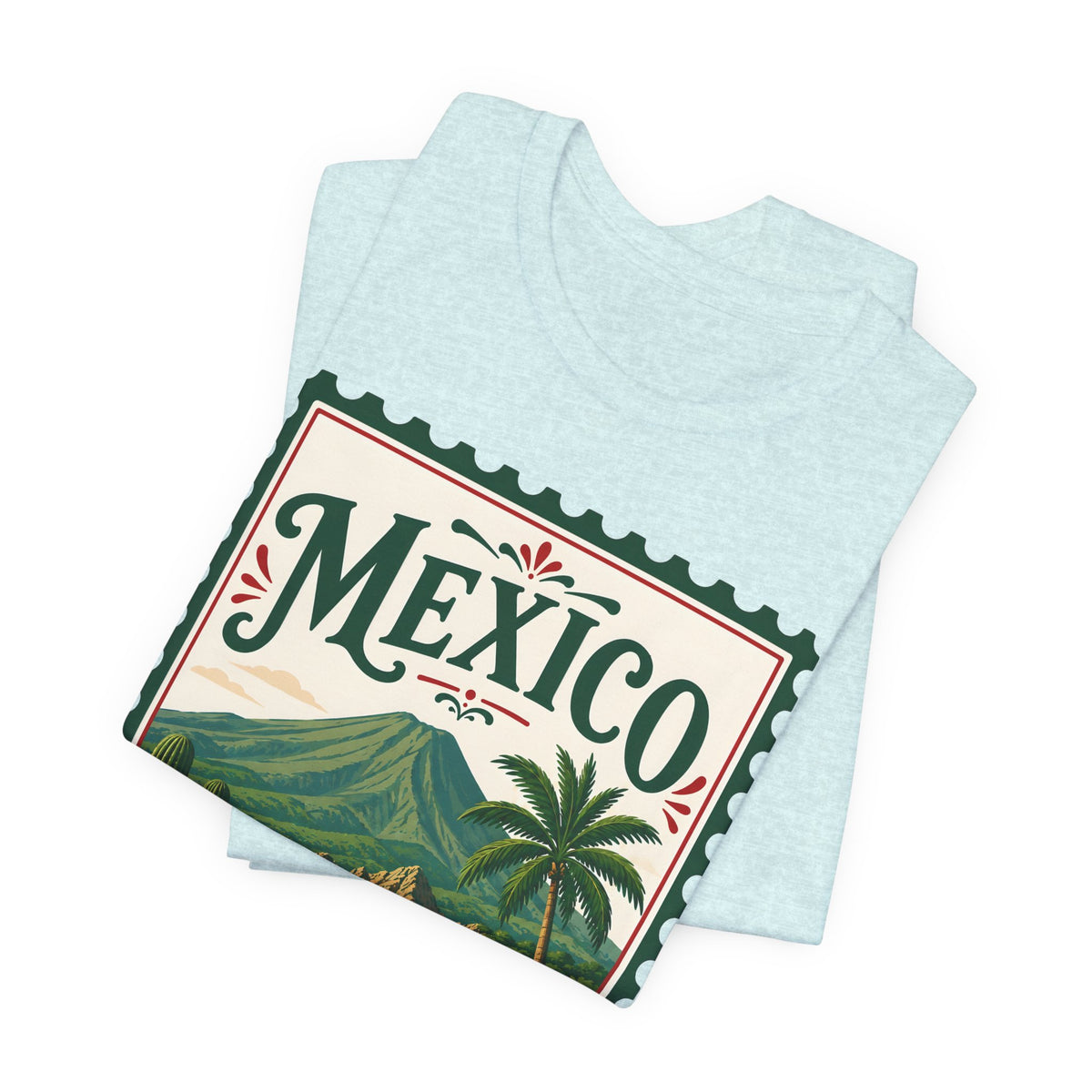 Mexico Vintage Postage Stamp Graphic Tee