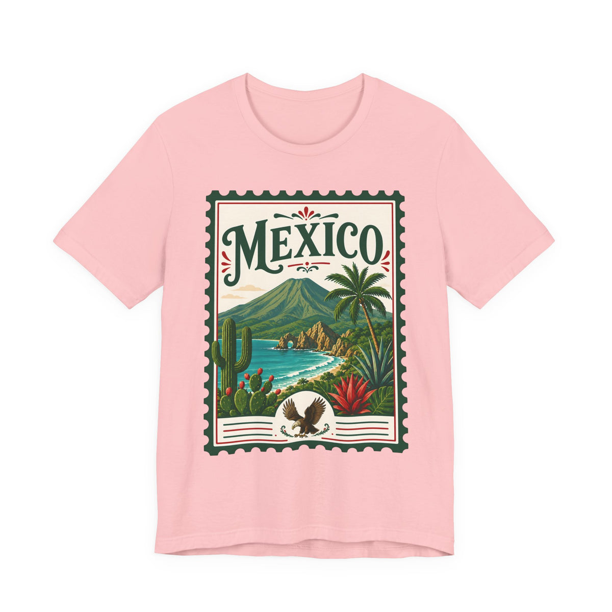 Mexico Vintage Postage Stamp Graphic Tee