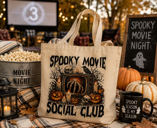 Spooky Movie Social Club Tote Bag